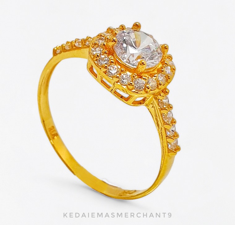 Merchant9 Cincin Emas Permata Cera CR9072