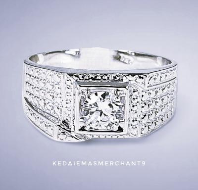 Merchant9 Cincin Perak Batu Putih JG005WH