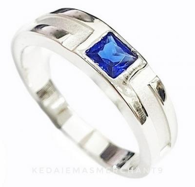 Merchant9 Cincin Perak Batu Biru 3280