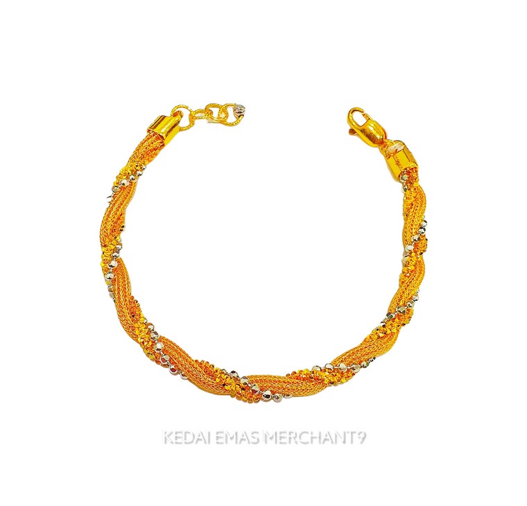 Merchant9 Rantai Tangan Tocang Rapunzel 2C L:0.4CM