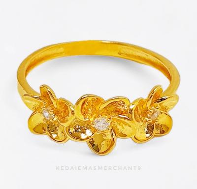Merchant9 Cincin Emas Zahra Bunga Melor Permata
