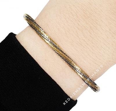 Merchant9 Gelang Italian Pintal Chrome L:0.4CM