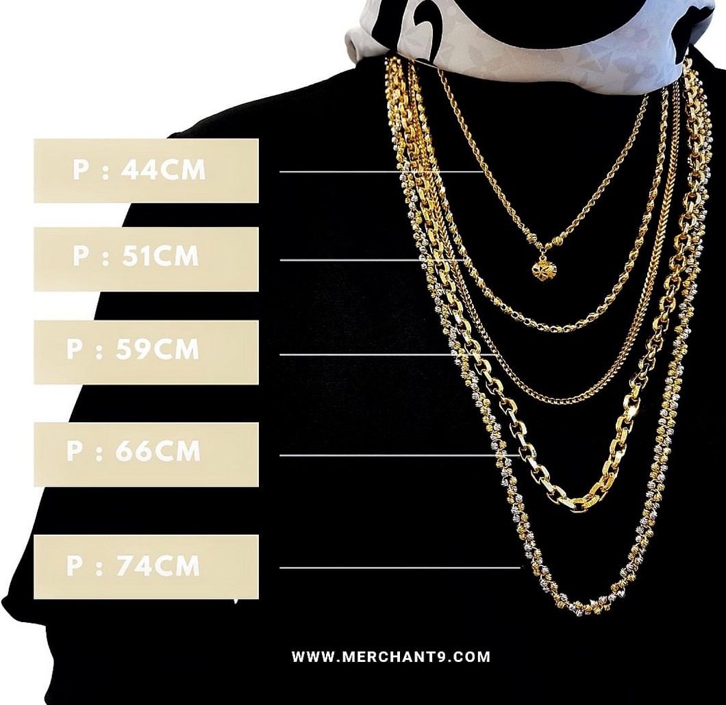 Merchant9 Rantai Leher Mesin Box Padu L:0.2CM