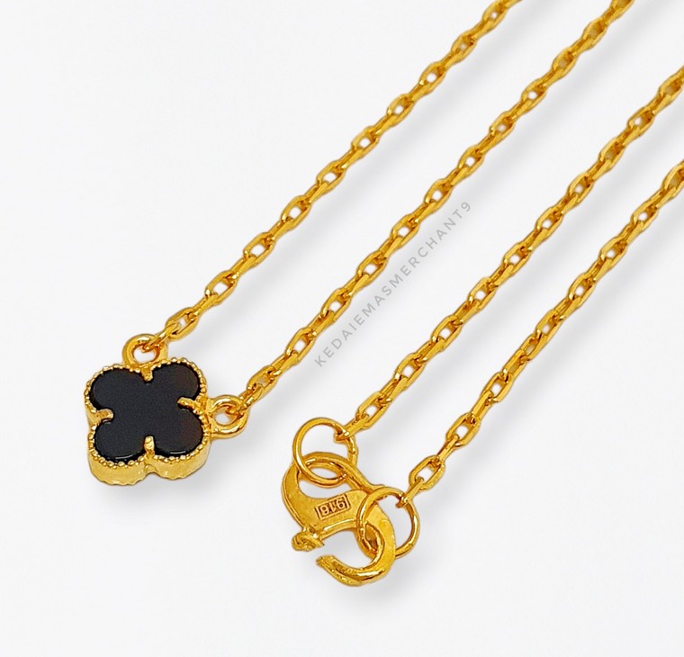 Merchant9 Rantai Leher Sauh Choker VC Black Clover