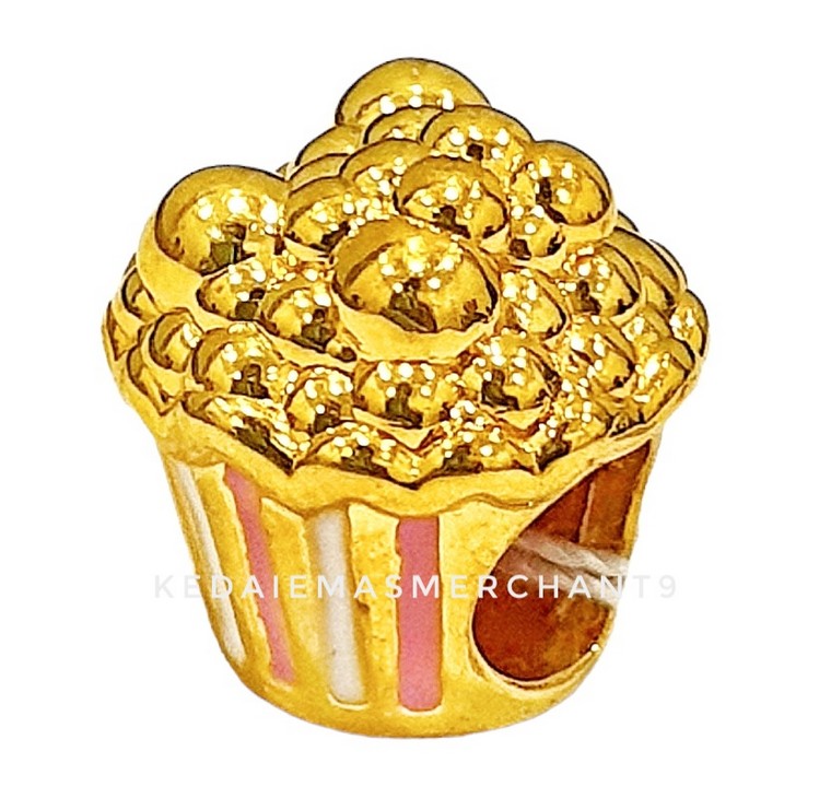 Merchant9 Beads Popcorn White Pink
