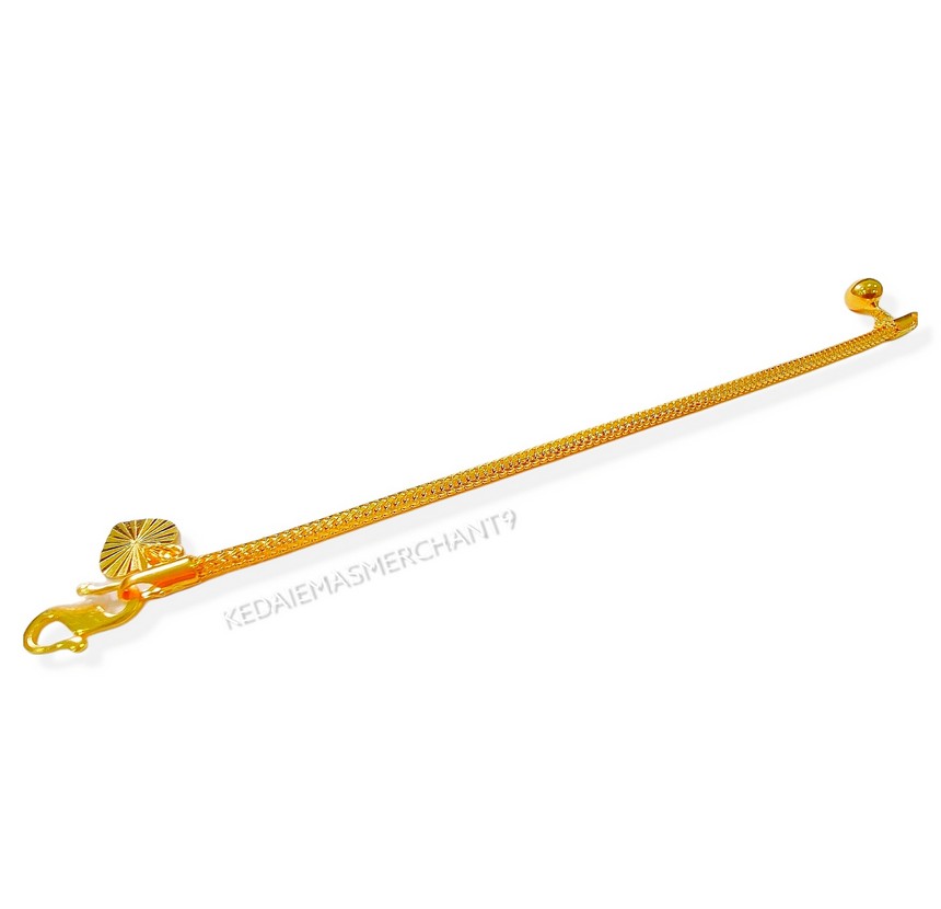 Merchant9 Rantai Tangan Belut Padu L:0.2CM