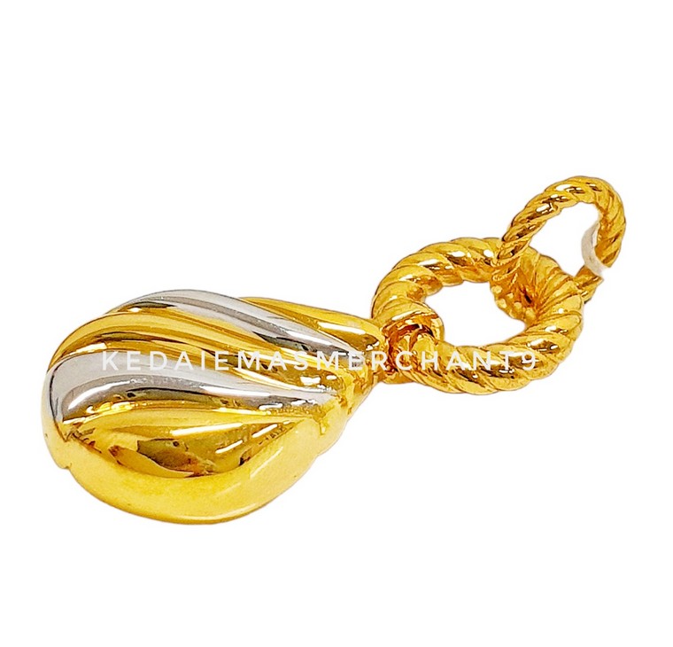 Merchant9 Loket TearDrop Wave Chrome L:1.6CM
