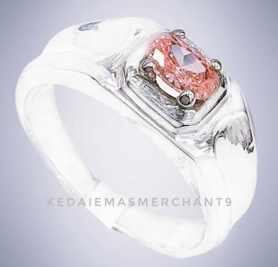 Merchant9 Cincin Perak Batu Pink Narpati