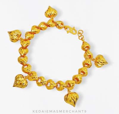 Merchant9 Rantai Tangan Siput Pasir Gantung Love II L:0.8CM