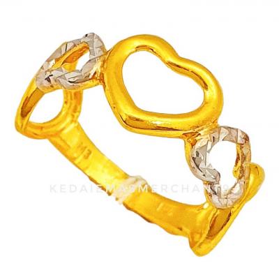Merchant9 Cincin Emas Love Chrome