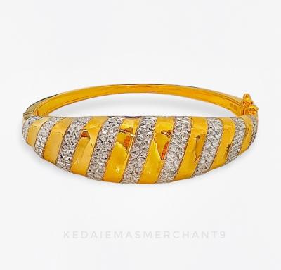 Merchant9 Gelang Lintah Stripe Chrome L:1.6CM