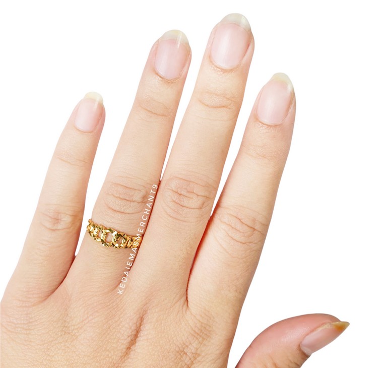 Merchant9 Cincin Emas Coco Star L:0.55CM