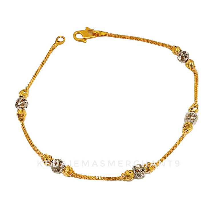 Merchant9 Rantai Tangan Mesin Box Candy Stripe Chrome L:0.4CM