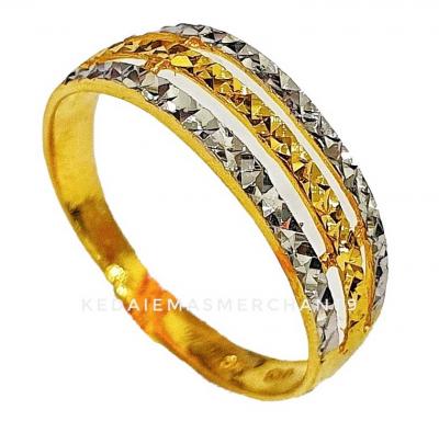 Merchant9 Cincin Emas Klcc 3 Layer Chrome
