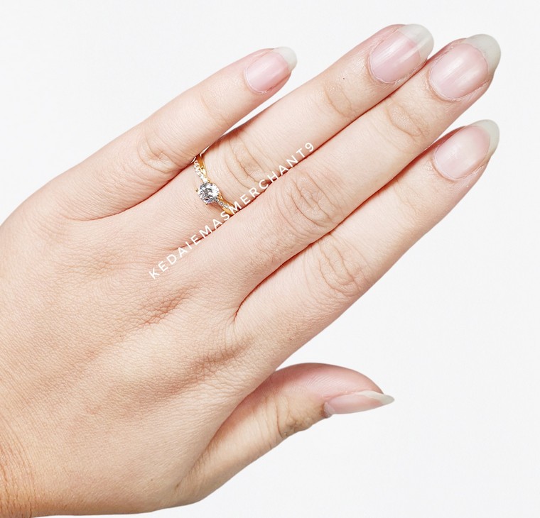 Merchant9 Cincin Emas Permata Cera 9073