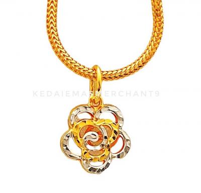 Merchant9 Loket Bunga Rose Chrome L:1.15CM