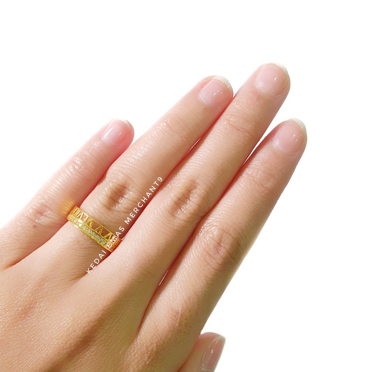 Merchant9 Cincin Emas Roman Polish Permata II