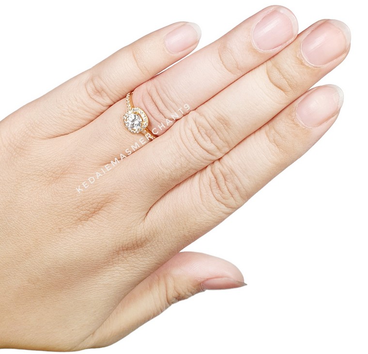 Merchant9 Cincin Emas Permata 6780 White
