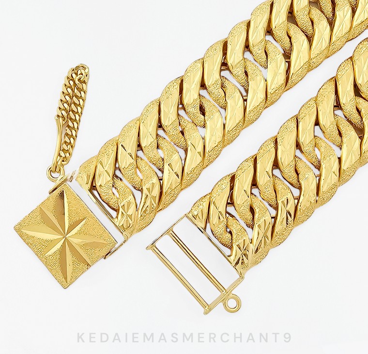 Merchant9 Rantai Tangan Kait 2 Pasir Star L:1.5CM (Klip Petak)