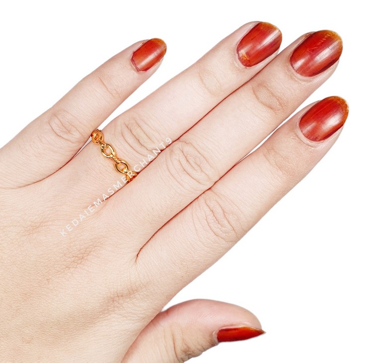 Merchant9 Cincin Emas LUNA 999 Gold Series Sauh Oval