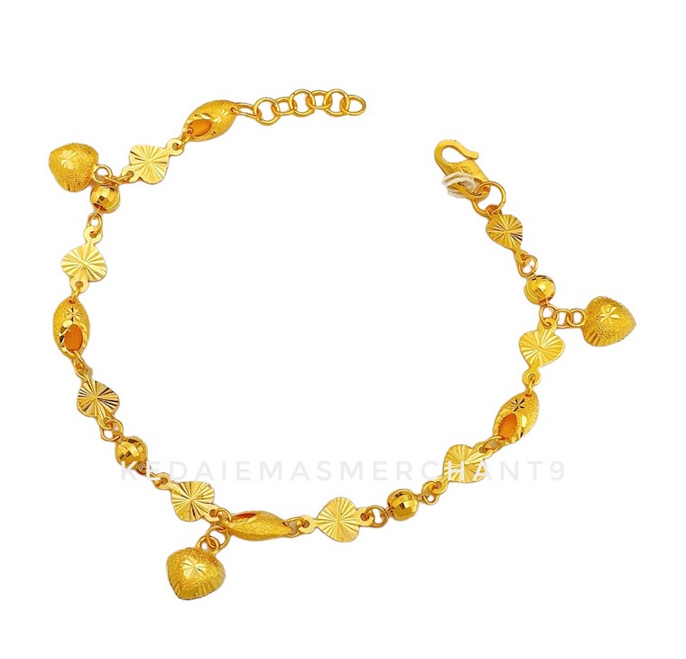 Merchant9 Rantai Tangan Siput Love Kipas Gantung Love L:0.45CM