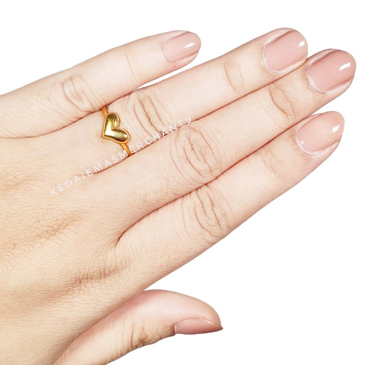 Merchant9 Cincin Emas Love Minimalist
