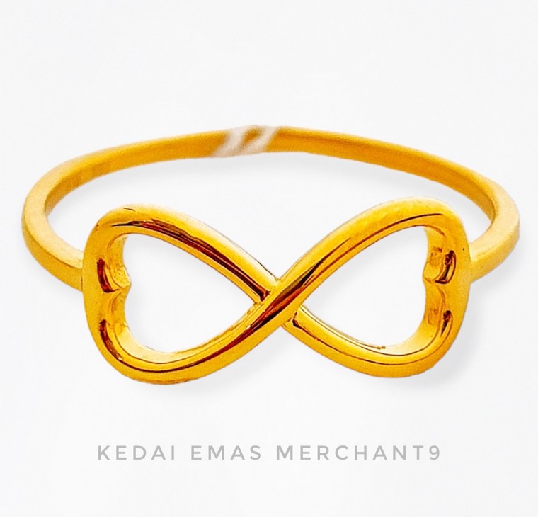 Merchant9 Cincin Emas Aera Minimalist Infinity Love