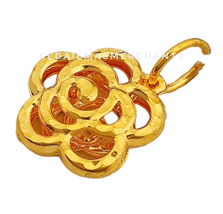 Merchant9 Loket Bunga Rose L:1.15CM