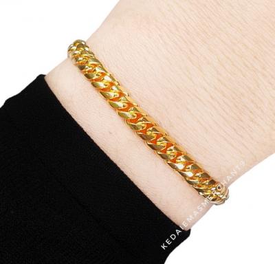 Merchant9 Rantai Tangan Benson Polish Padu L:0.5CM