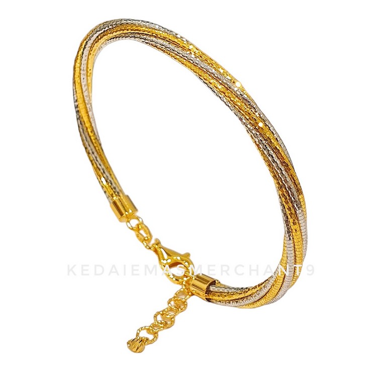 Merchant9 Gelang Italian Pintal Chrome L:0.4CM
