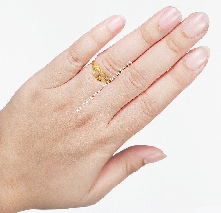 Merchant9 Cincin Emas Love Double