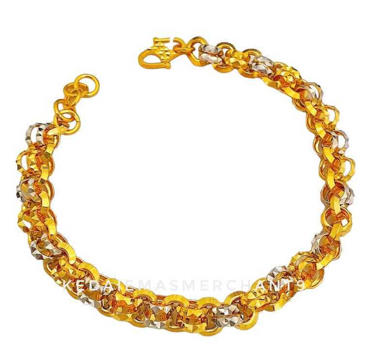 Merchant9 Rantai Tangan Double Kendi Chrome L:0.8CM