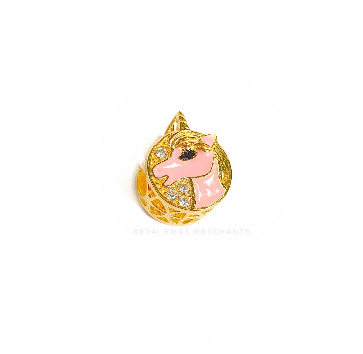 Merchant9 Beads Unicorn Pink Permata