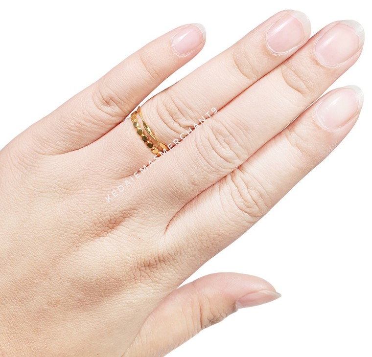 Merchant9 Cincin Emas Boba Twist