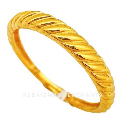 Merchant9 Cincin Emas Rope Minimalist