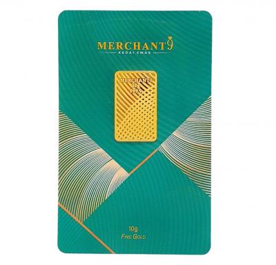 Merchant9 Merchant9 Gold Bar Green 10G