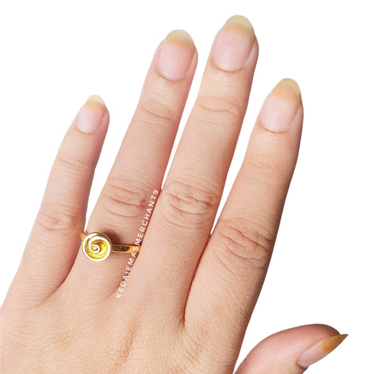 Merchant9 Cincin Emas LUNA 999 Gold Series Spiral