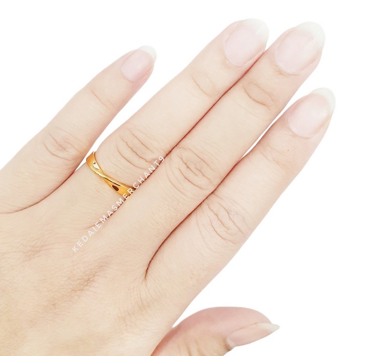 Merchant9 Cincin emas Twist