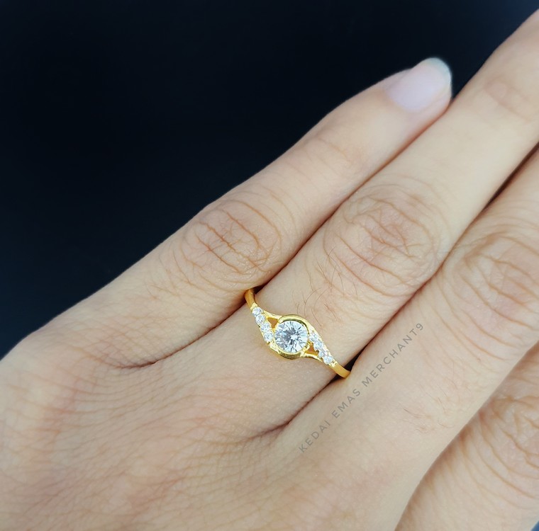 Merchant9 Cincin Emas Permata 916 6157