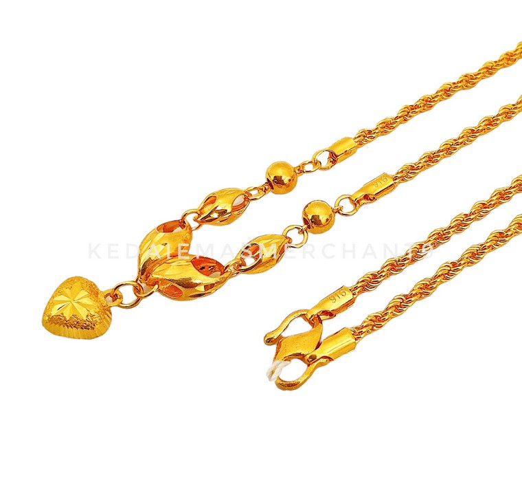Merchant9 Rantai Leher Pintal Choker Siput Love