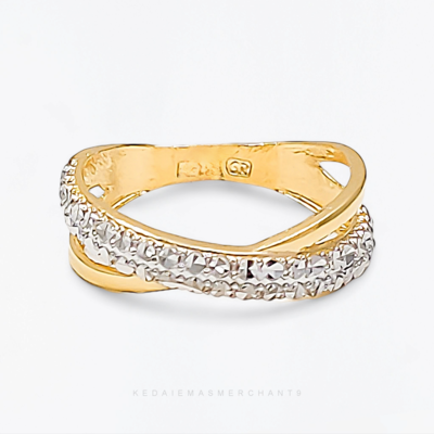 Merchant9 Cincin Emas Silang Chrome