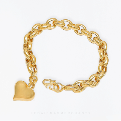 Merchant9 Rantai Tangan Sauh Oval Love Polish L:0.55CM