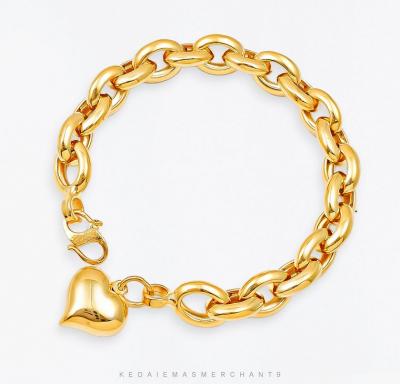 Merchant9 Rantai Tangan Sauh Oval Love Polish L:0.7CM