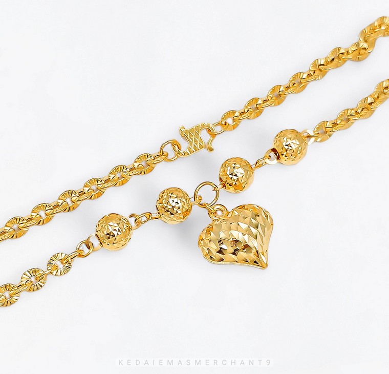 Merchant9 Rantai Leher Polo Choker Love