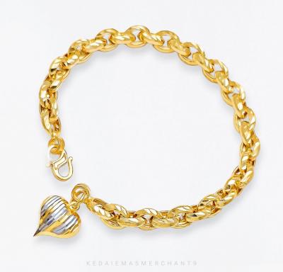 Merchant9 Rantai Tangan Sauh Oval Dimensi Gantung Love Avatar 2C L:0.6CM