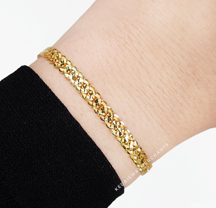 Merchant9 Rantai Tangan Gajah Star Padu L:0.5CM