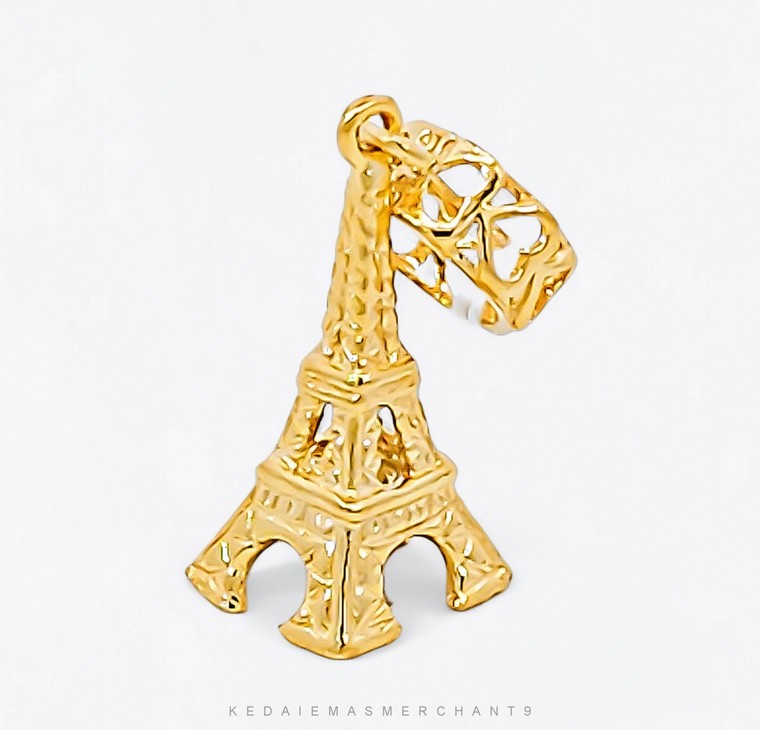 Merchant9 Charm Eiffel Tower Full Gold