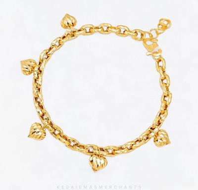 Merchant9 Rantai Tangan Sauh Dimensi Gantung Love L:0.4CM