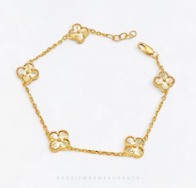 Merchant9 Rantai Tangan Sauh VC 5 Clover L:0.9CM