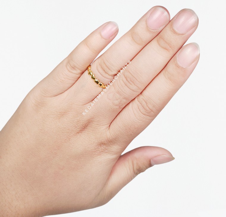 Merchant9 Cincin Emas Minimalist Love III